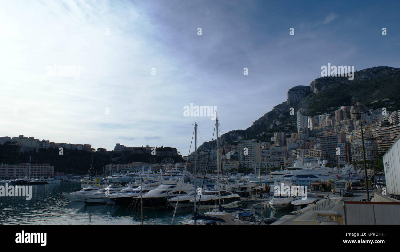 Yacht Hafen in Monaco, Monte Carlo Stockfoto