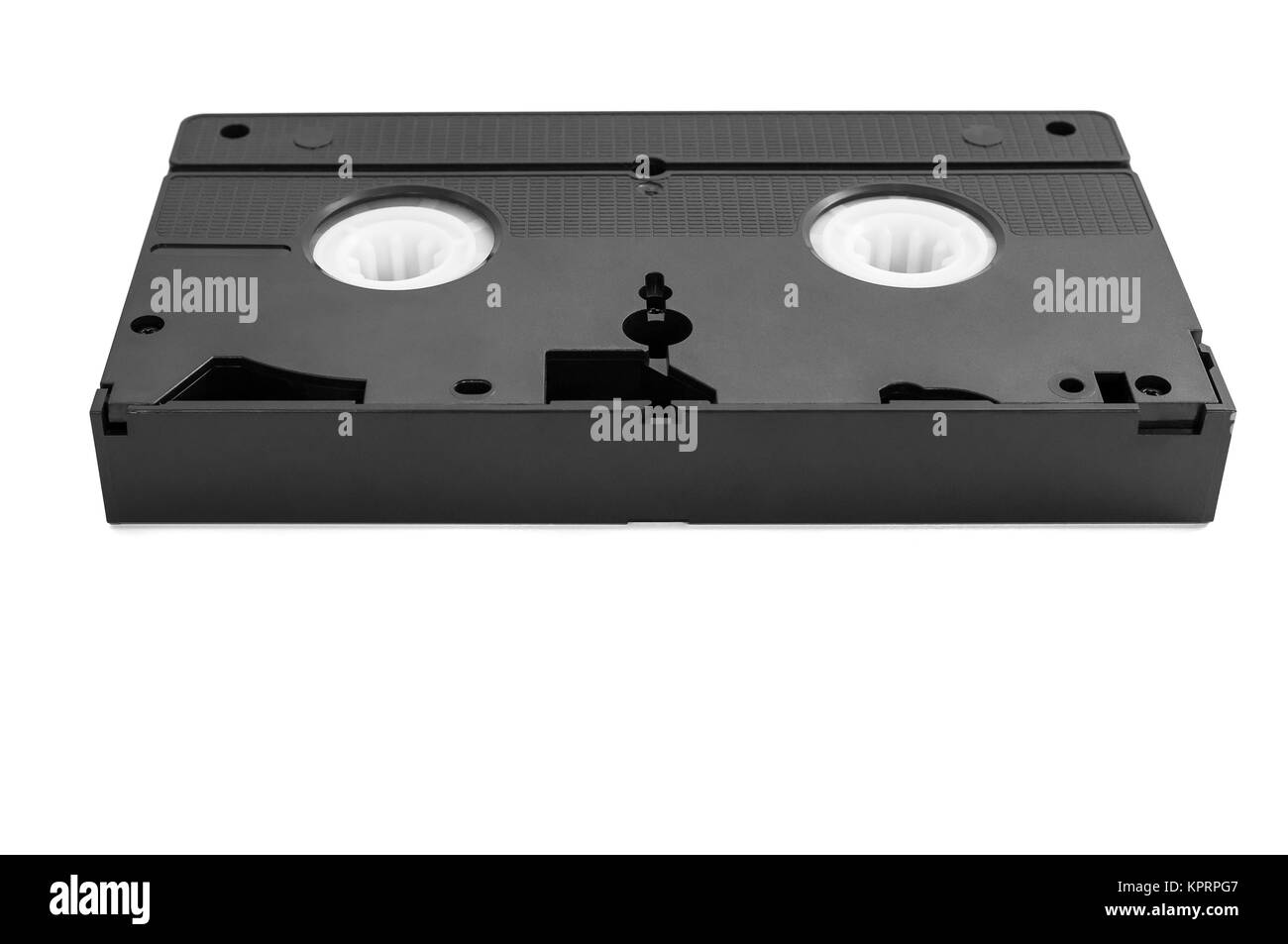 VHS video Kassette isoliert auf weißem Hintergrund mit Beschneidungspfad Stockfoto