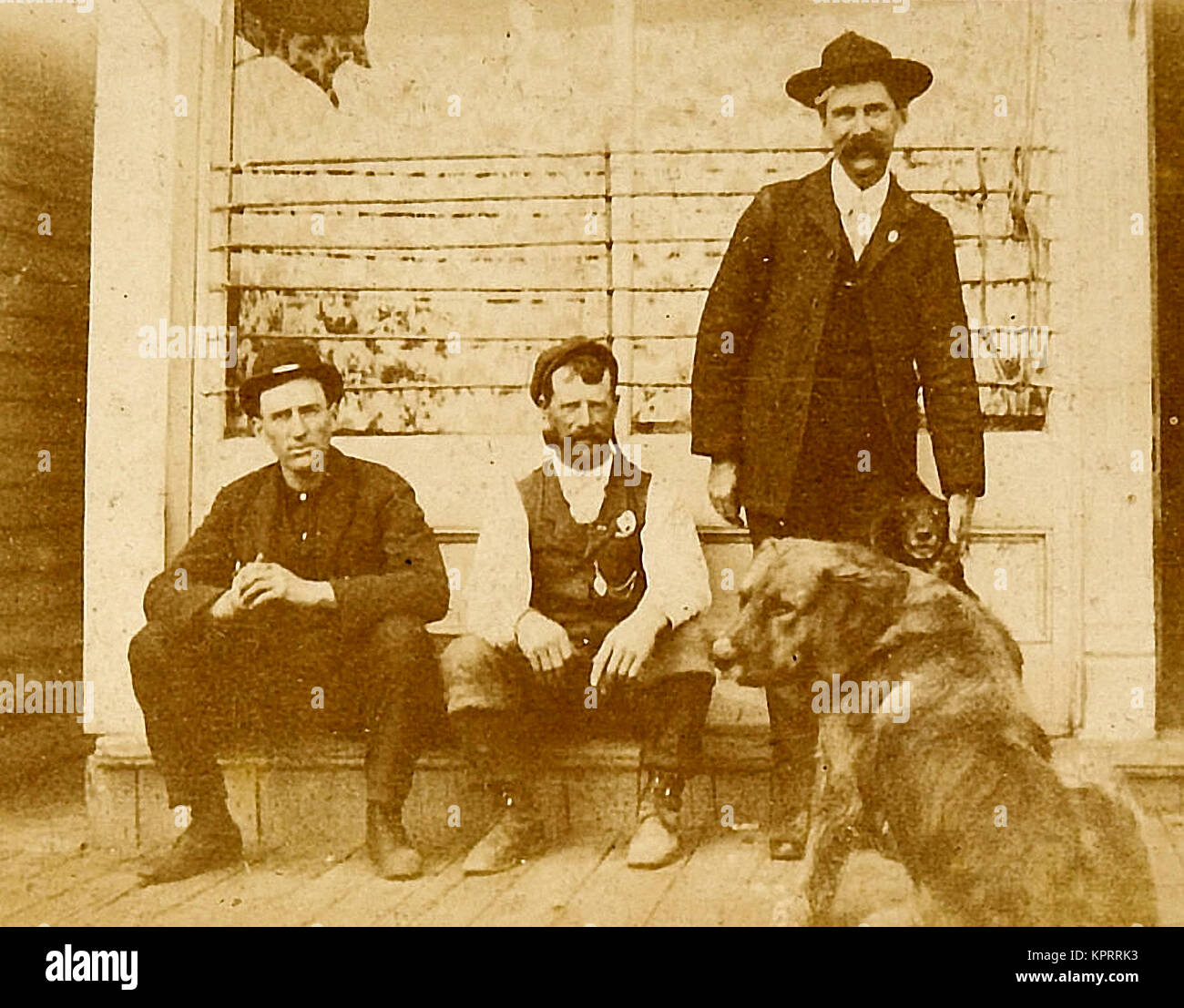 Sheriff und sein Hund Stockfoto
