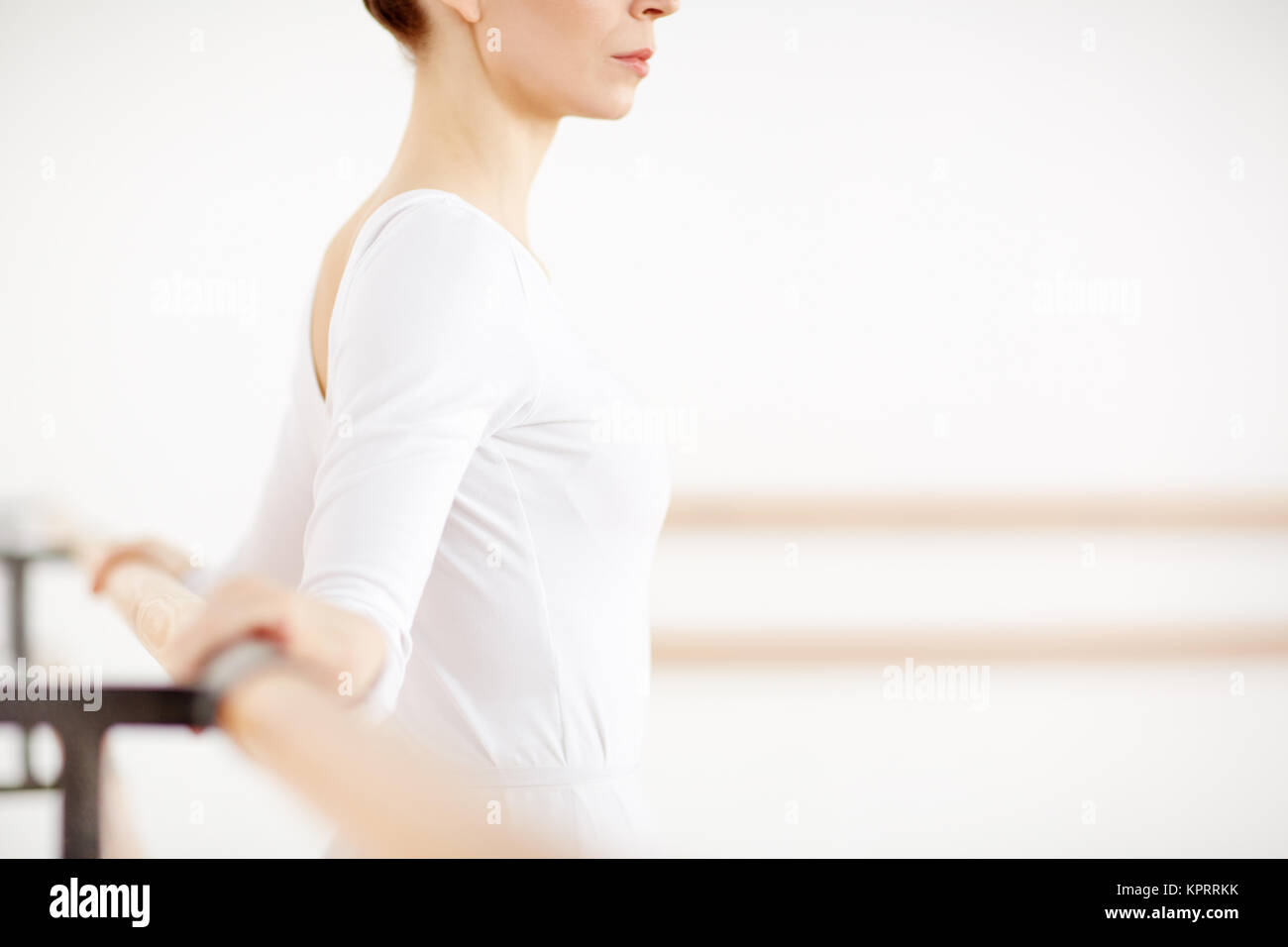Weiß Ballerina Stockfoto