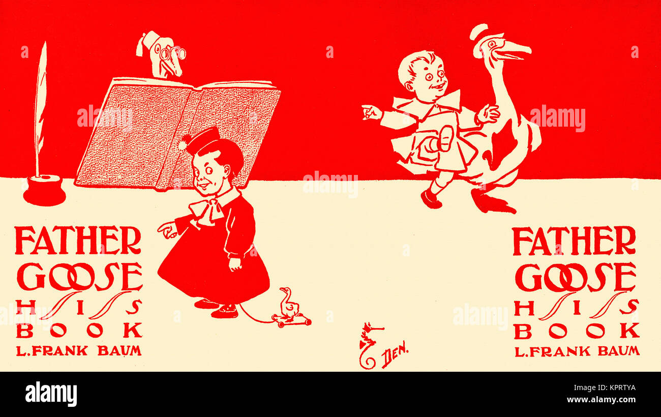 Vater Gans, sein Buch, L. Frank Baum Stockfoto