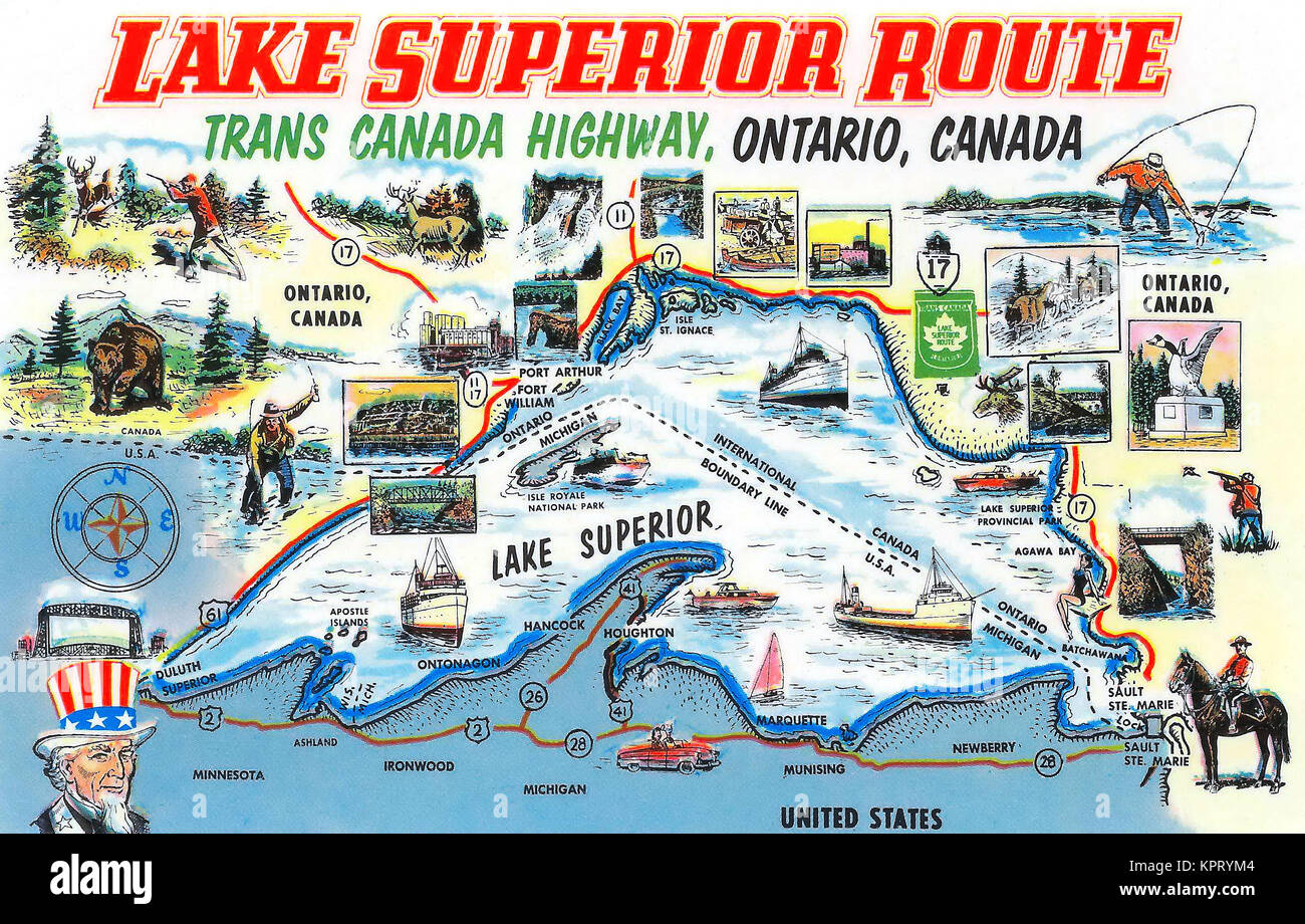 Lake Superior Route Stockfoto
