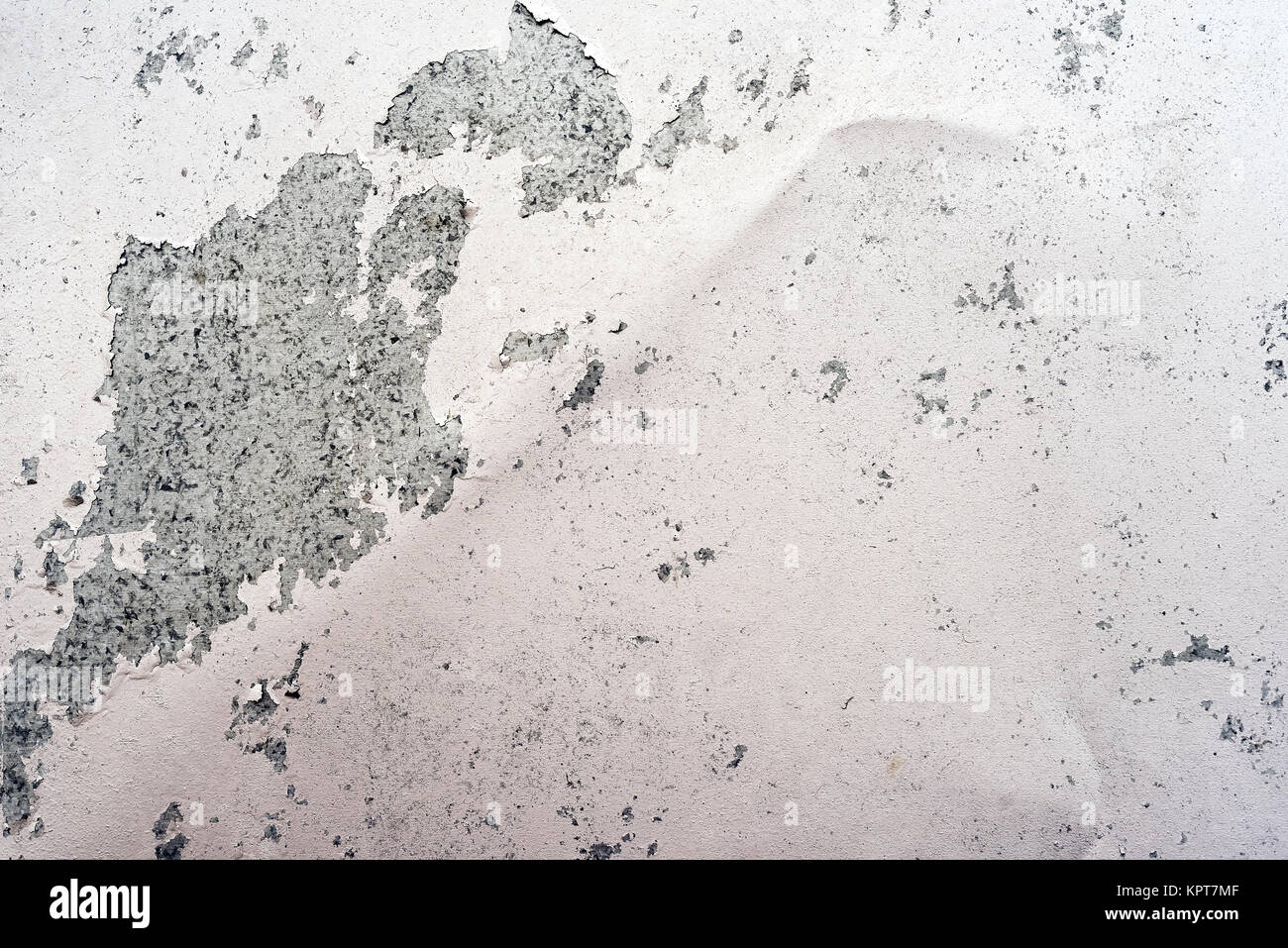 Peeling Rußflocken auf einem silbernen Metalloberfläche bau Reparatur Hintergrund Stockfoto