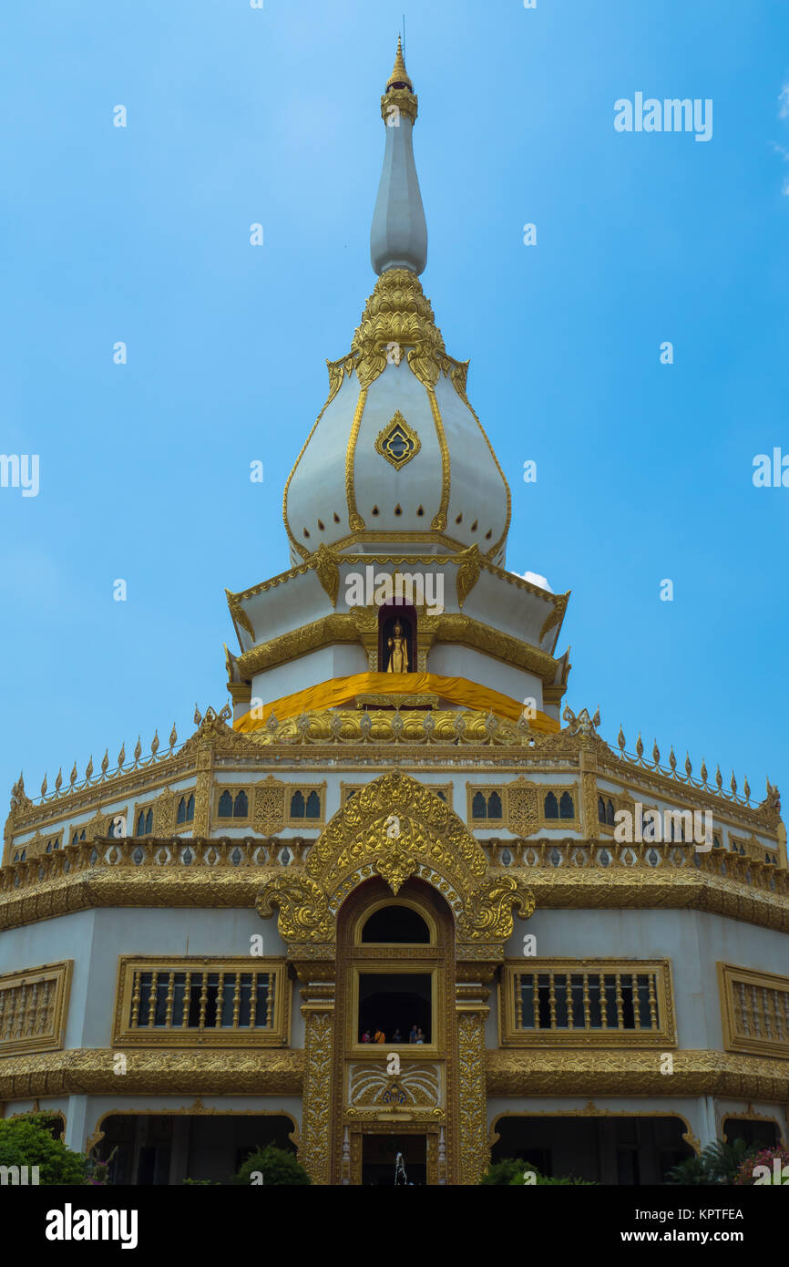 Phra Maha Chedi Chai Mongkol Temple, öffentliche & berühmten Tempel, Roi Et Thailand Stockfoto