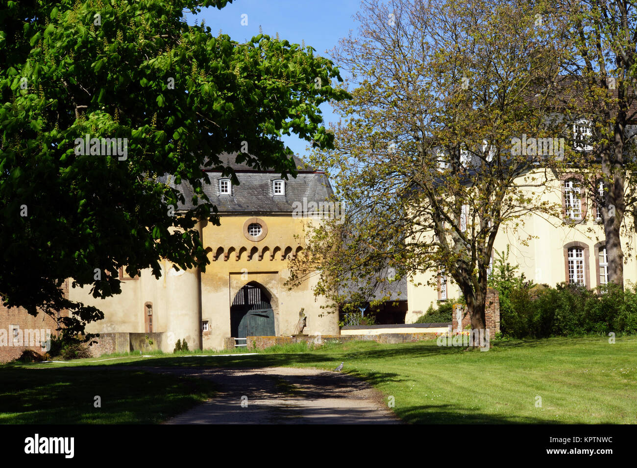 Große Burg Kleinbüllesheim, Euskirchen, Nordrhein-Westfalen, Deutschland Stockfoto