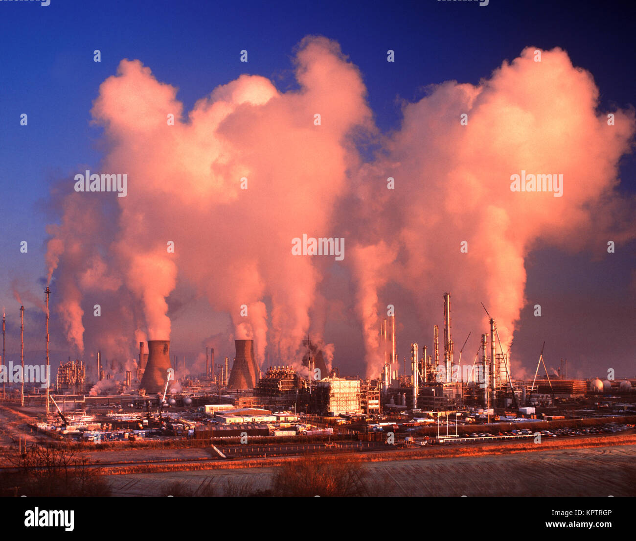 Petrochemische in Grangemouth, Fife, Schottland, UK Komplex Stockfoto
