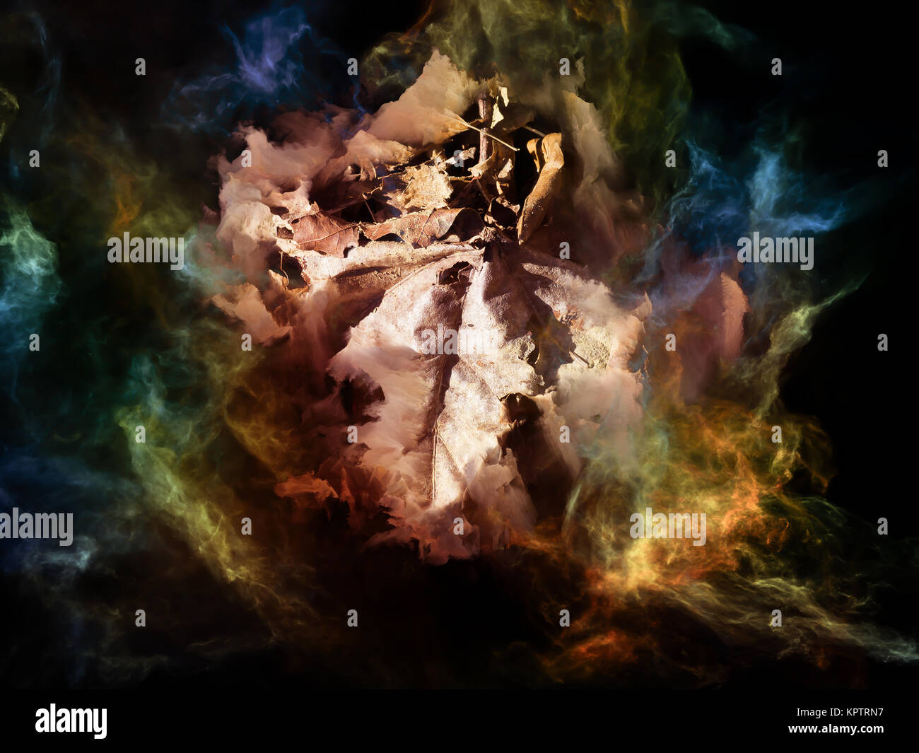 Toten erinnern. Zusammensetzung der nebulös, organischen Formen und Farben geeignet als Kulisse für die Projekte auf Verstand, Traum, der Spiritualität und der Phantasie Stockfoto