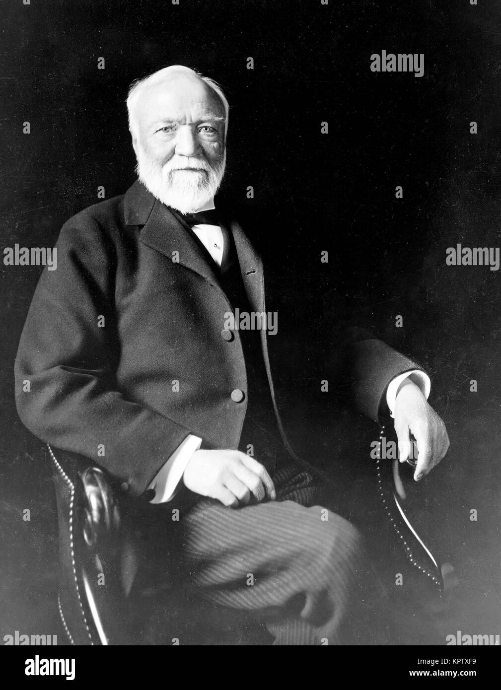 Andrew Carnegie, Scottish - amerikanische Industrieller und Großindustriellen Stockfoto