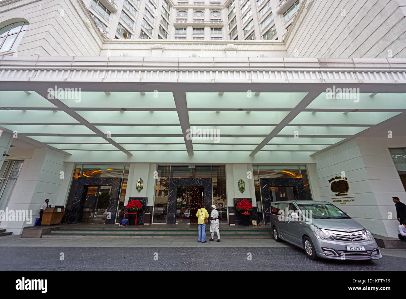 Blick auf den majestätischen Hotel, ein Wahrzeichen des nationalen Erbes Colonial Hotel in Kuala Lumpur, Malaysia Stockfoto