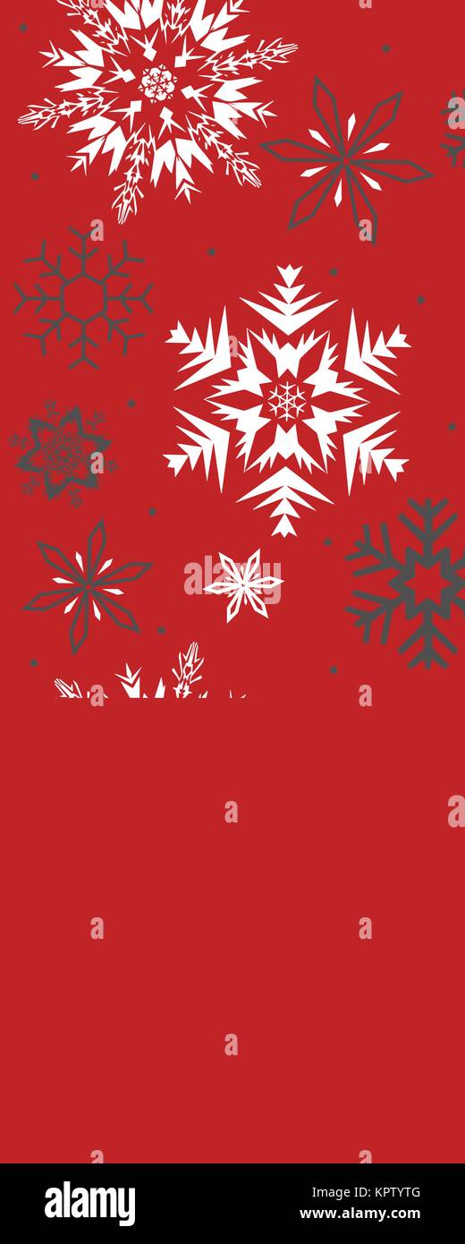 Schneeflocken nahtlose Vektor Muster für Weihnachten Verpackungen, Textilien, Tapeten Vector Illustration. Stock Vektor