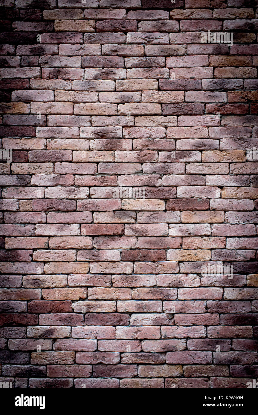 Alten Grunge Brick Wand Hintergrund Stockfoto