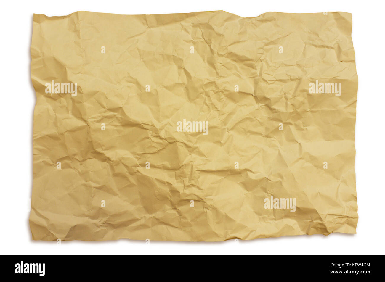 Gefaltetes Papier Textur Hintergrund Stockfoto