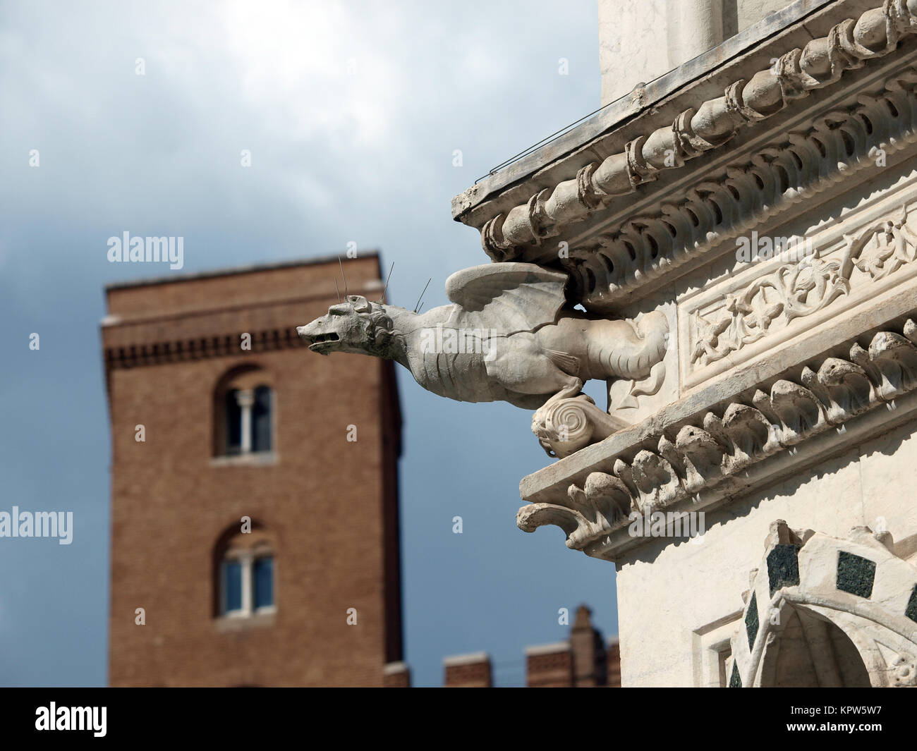 Siena - Capella di Piazza Palazzo Pubblico Stockfoto