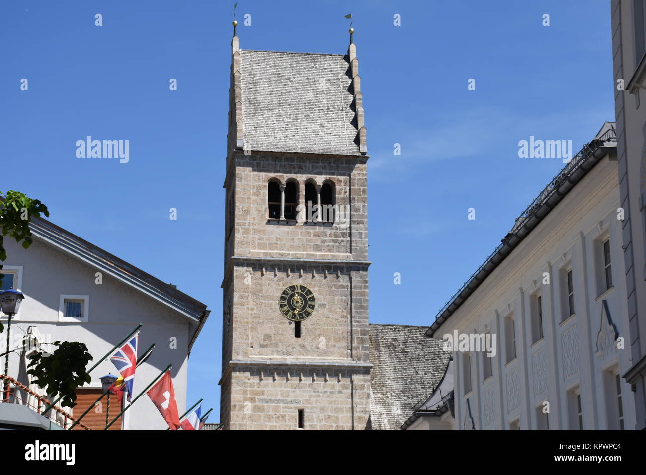 zell am See,Pfarrkirche,Kirche,Pfarrkirche St. hippolyt,Mittelalter,Kunstgeschichte,Denkmalschutz,Wallfahrtskirche Stockfoto