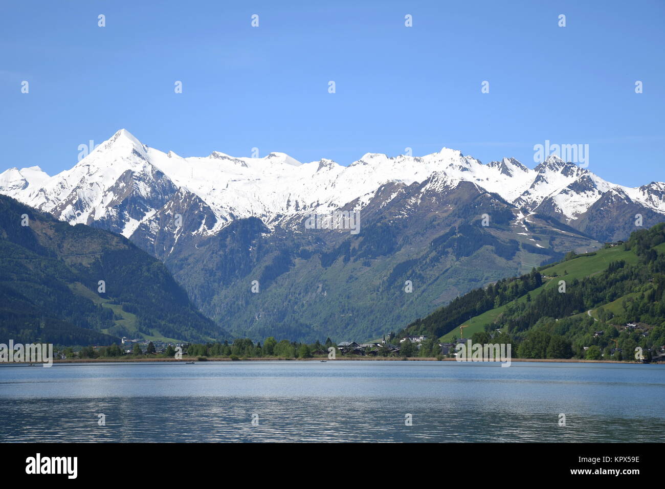 Â Zeller See, sehen, zell am see, salzburg, Pinzgau, Ferienregion, Berge, Österreich, Alpen Stockfoto