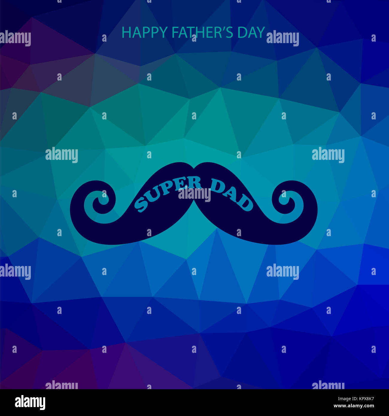 Super Papa Plakat. Happy Fathers Day Stockfoto