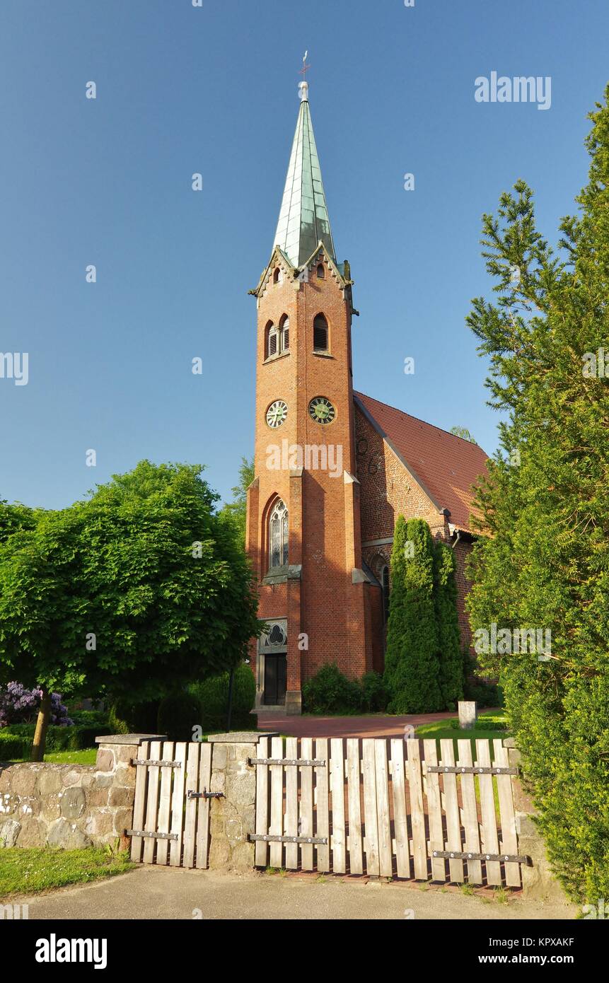 Die Kirche von Seedorf, Herzogtum Lauenburg, Schleswig-Holstein Stockfoto