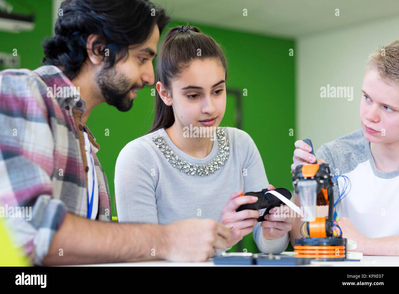 Design und Technik Lektion Stockfoto