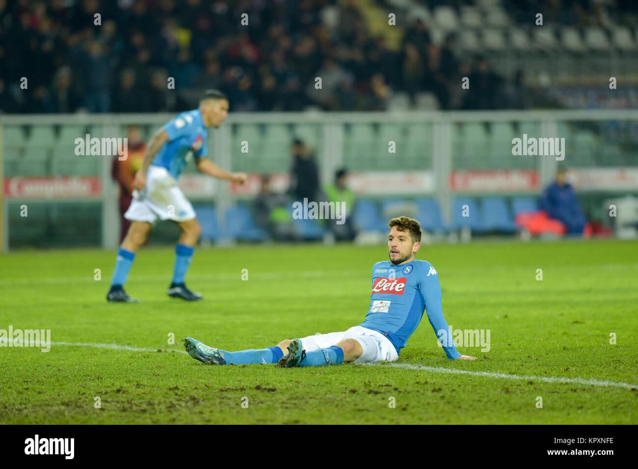 Turin, Italien. 16 Dez, 2017. Während der Serie ein Fußballspiel zwischen Torino FC und SSC Napoli im Stadio Olimpico Grande Torino am 16. Dezember 2017 in Turin, Italien. Credit: Antonio Polia/Alamy leben Nachrichten Stockfoto