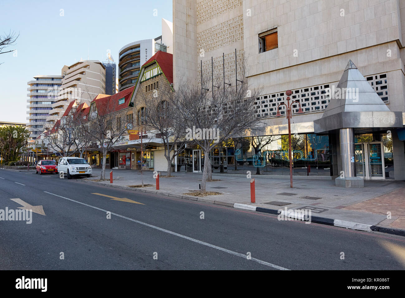 Independence Ave., Windhoek, Namibia, Afrika Stockfoto