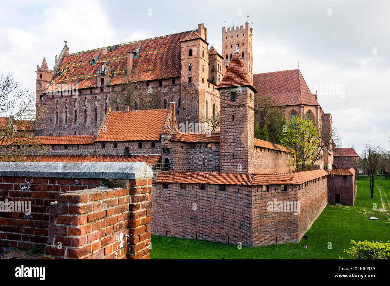 Das Schloss des Deutschen Ordens in Marienburg, Polen. Ein Weltkulturerbe seit 1997 Stockfoto