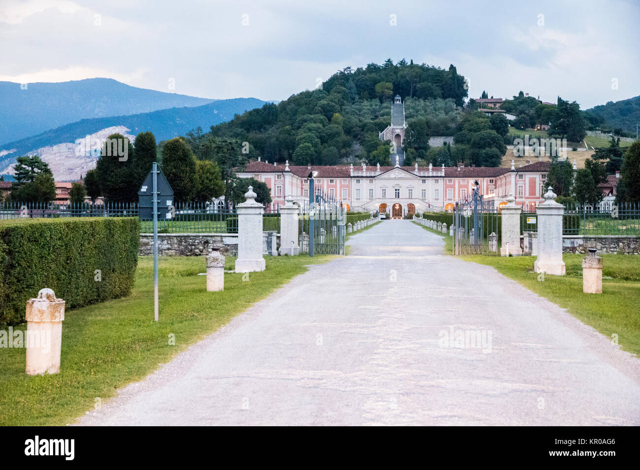 Villa Fenaroli Palace, ein Lombard villa in Galatina in der Provinz Brescia, Lombardei, Italien. Stockfoto