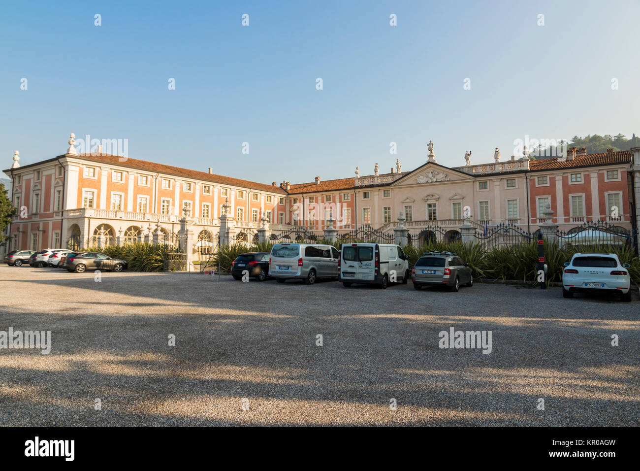 Villa Fenaroli Palace, ein Lombard villa in Galatina in der Provinz Brescia, Lombardei, Italien. Stockfoto