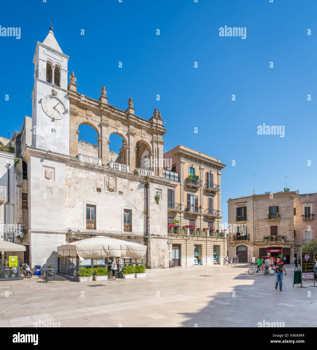 Altstadt in Bari, Apulien (Puglia), Süditalien. Stockfoto