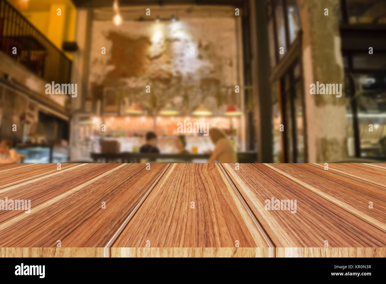 Abstrakte verschwommen Restaurant Innenraum für Hintergrund Stockfoto