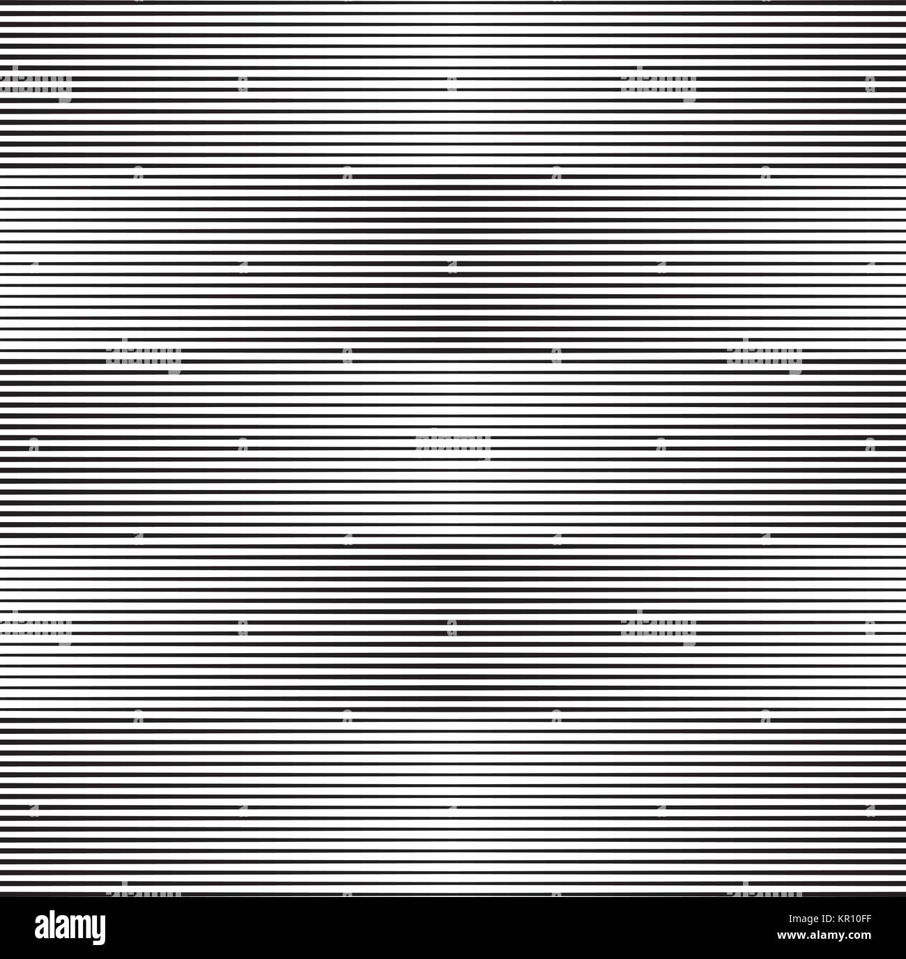 Halbton horizontale Linien auf. Vector Hintergrund mit Zeilen variabler Dicke Stock Vektor