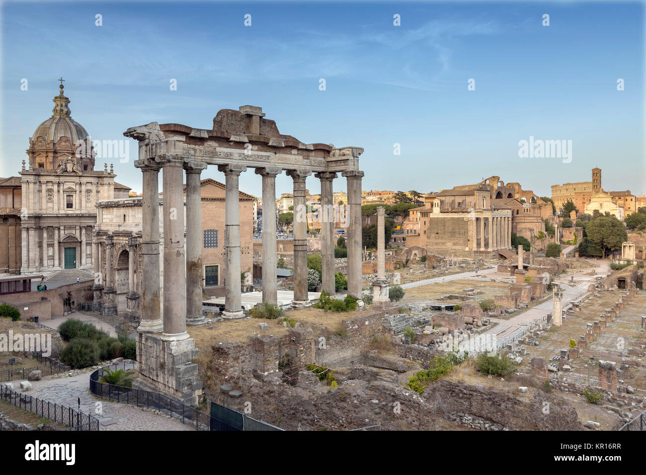 Das Forum Romanum. Rom, Italien Stockfoto