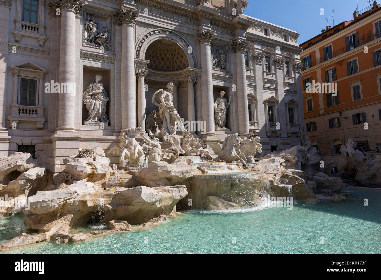 Fontana di Trevi Brunnen Rom Italien Stockfoto