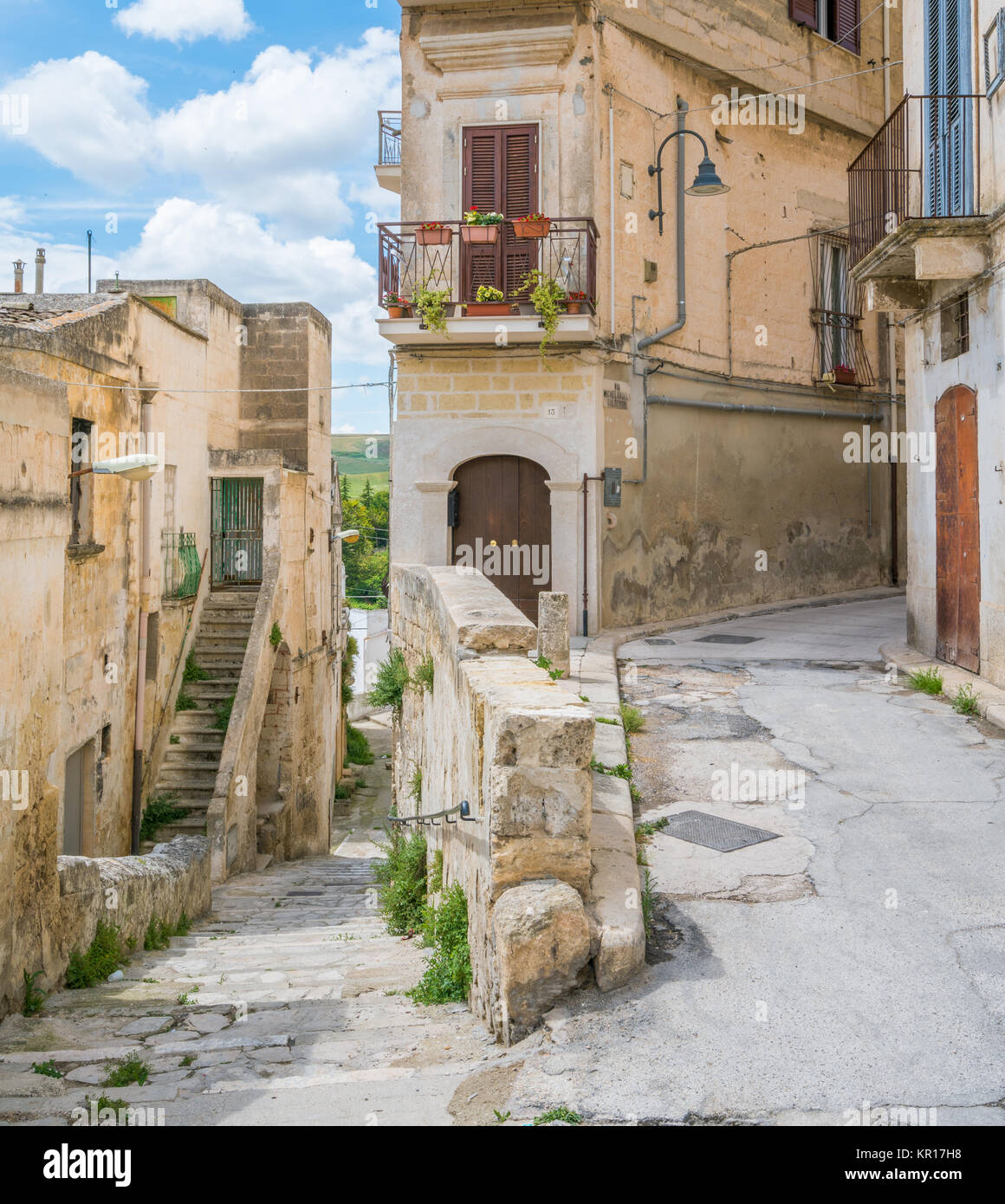 Malerische Anblick in Gravina in Puglia, Provinz Bari, Apulien, Süditalien. Stockfoto