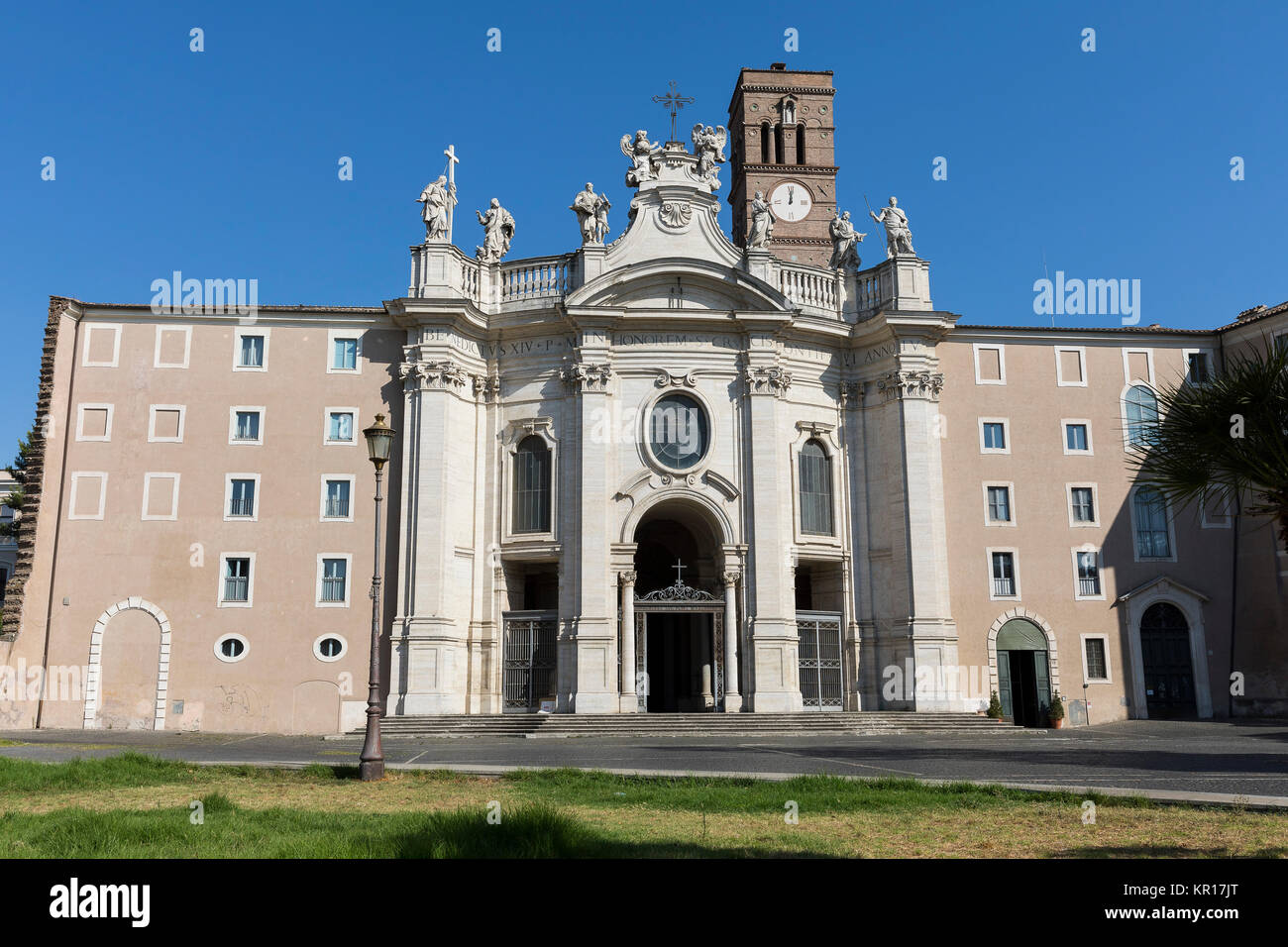 Die Basilika des Heiligen Kreuzes in Jerusalem. Die Basilika Santa Croce in Gerusalemme. Rom, Italien Stockfoto