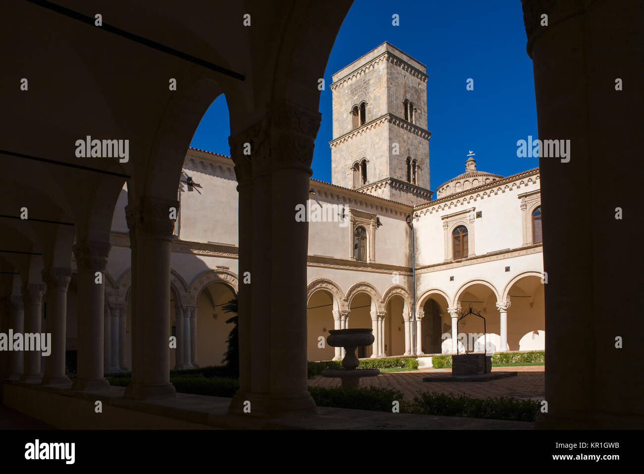 Abtei San Michele Arcangelo, Montescaglioso, Basilikata Stockfoto