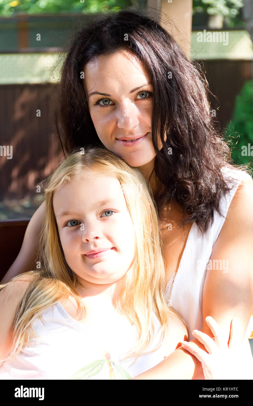 Mutter und Tochter Stockfoto