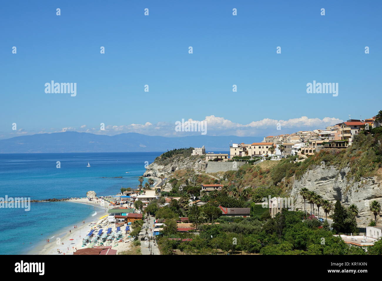 Strand von Tropea Stockfoto