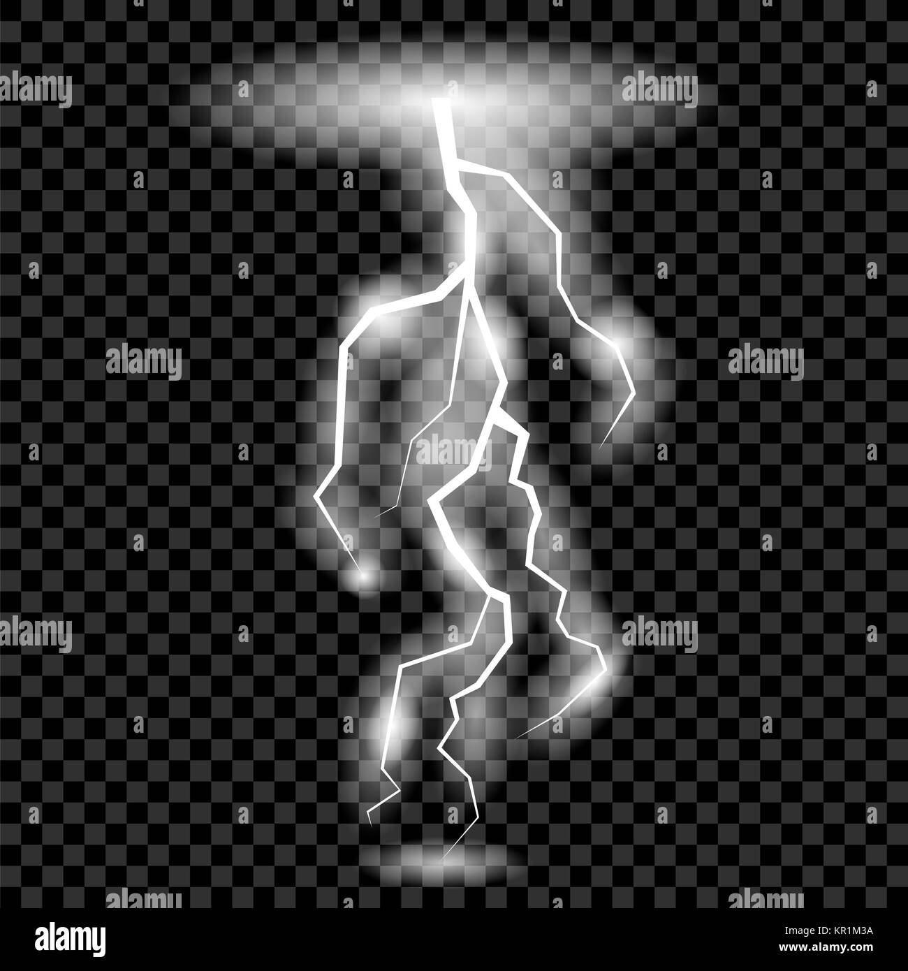 White Lightning isoliert Stockfoto