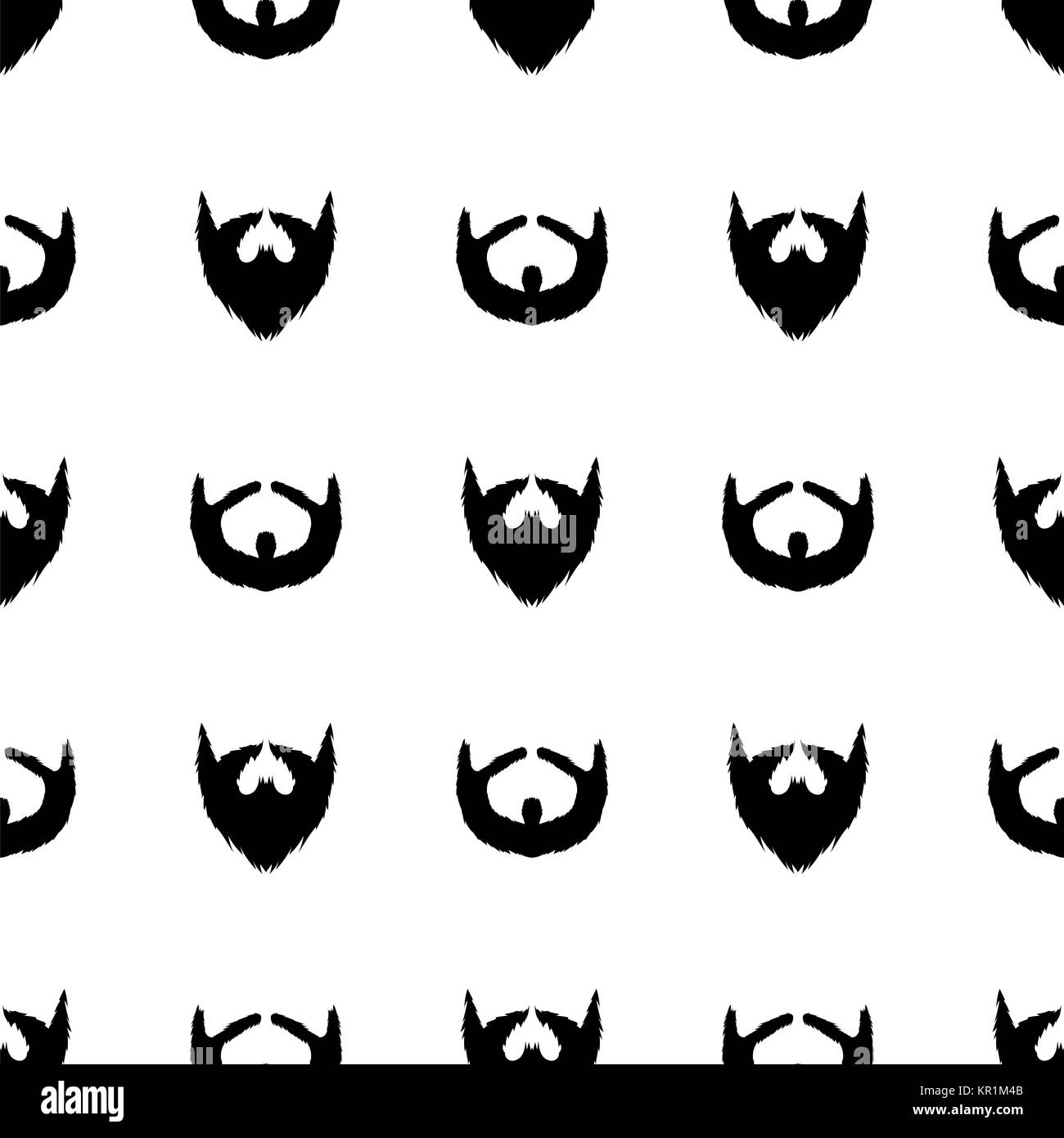 Bart Silhouette Seamless Pattern. Stockfoto