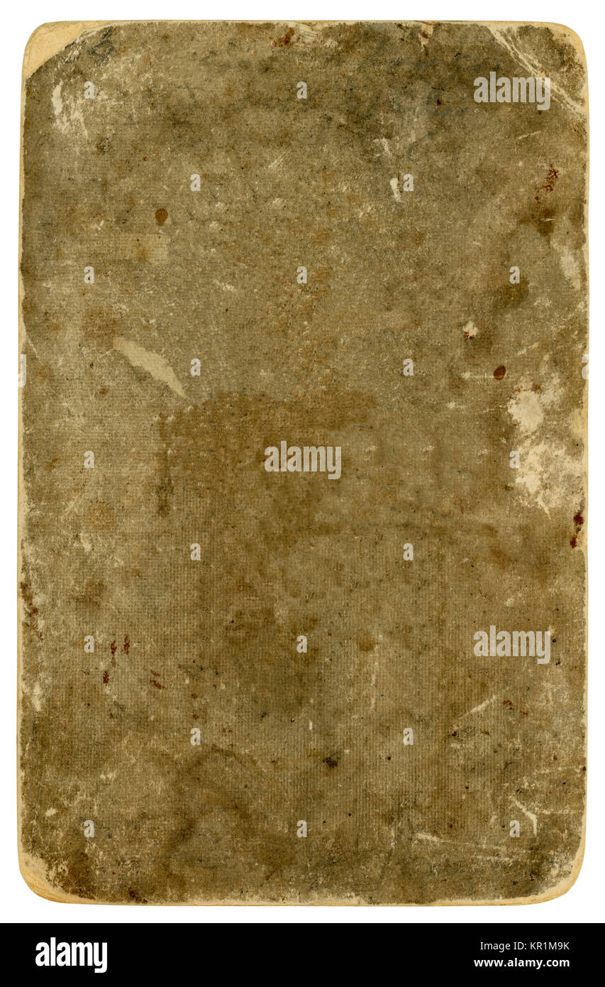 Altes Papier Hintergrund (isoliert - Beschneidungspfad enthalten) Stockfoto