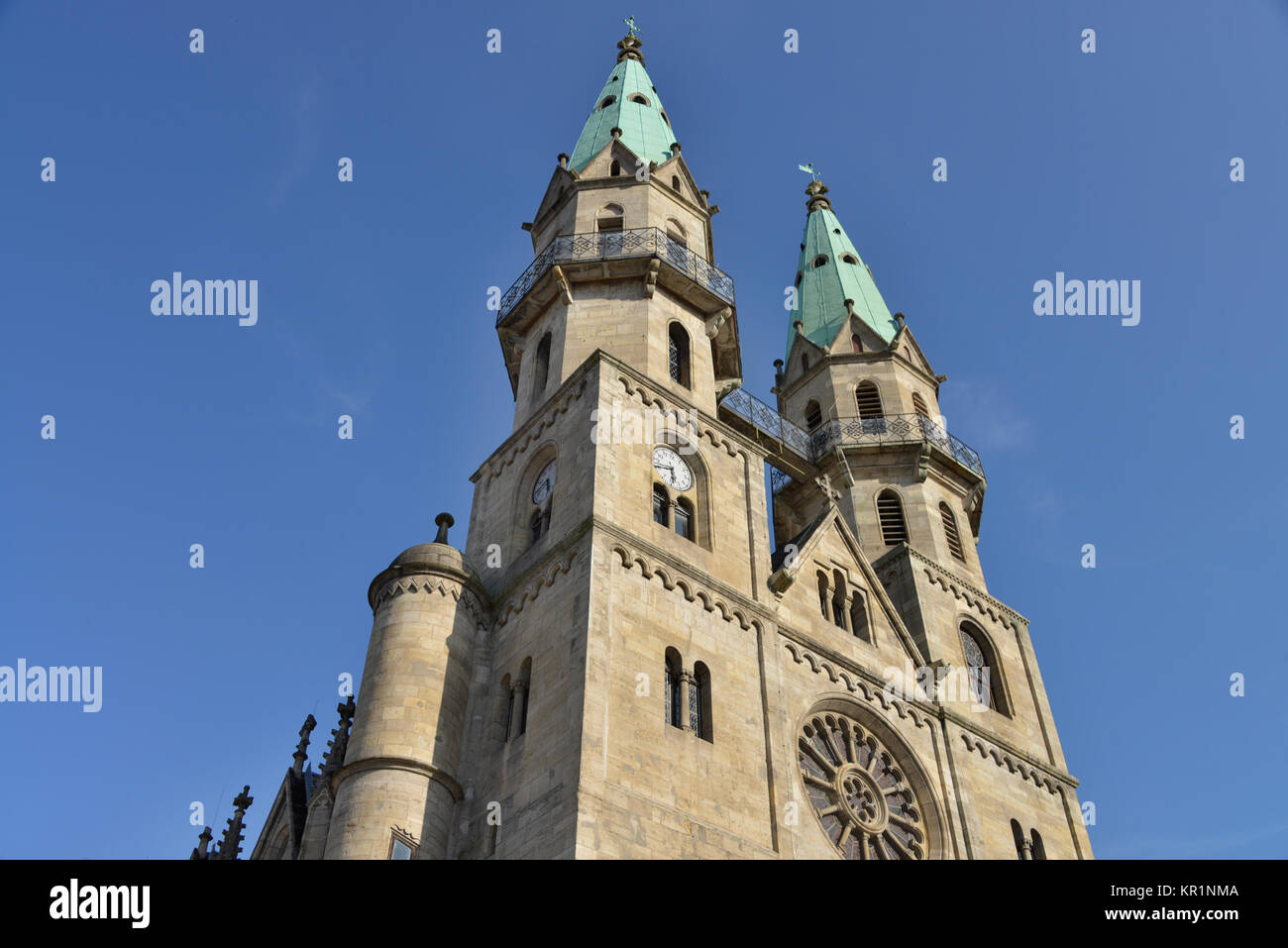 Die Marienkirche, Meiningen, Thüringen, Deutschland, Marienkirche, Thüringen, Deutschland Stockfoto