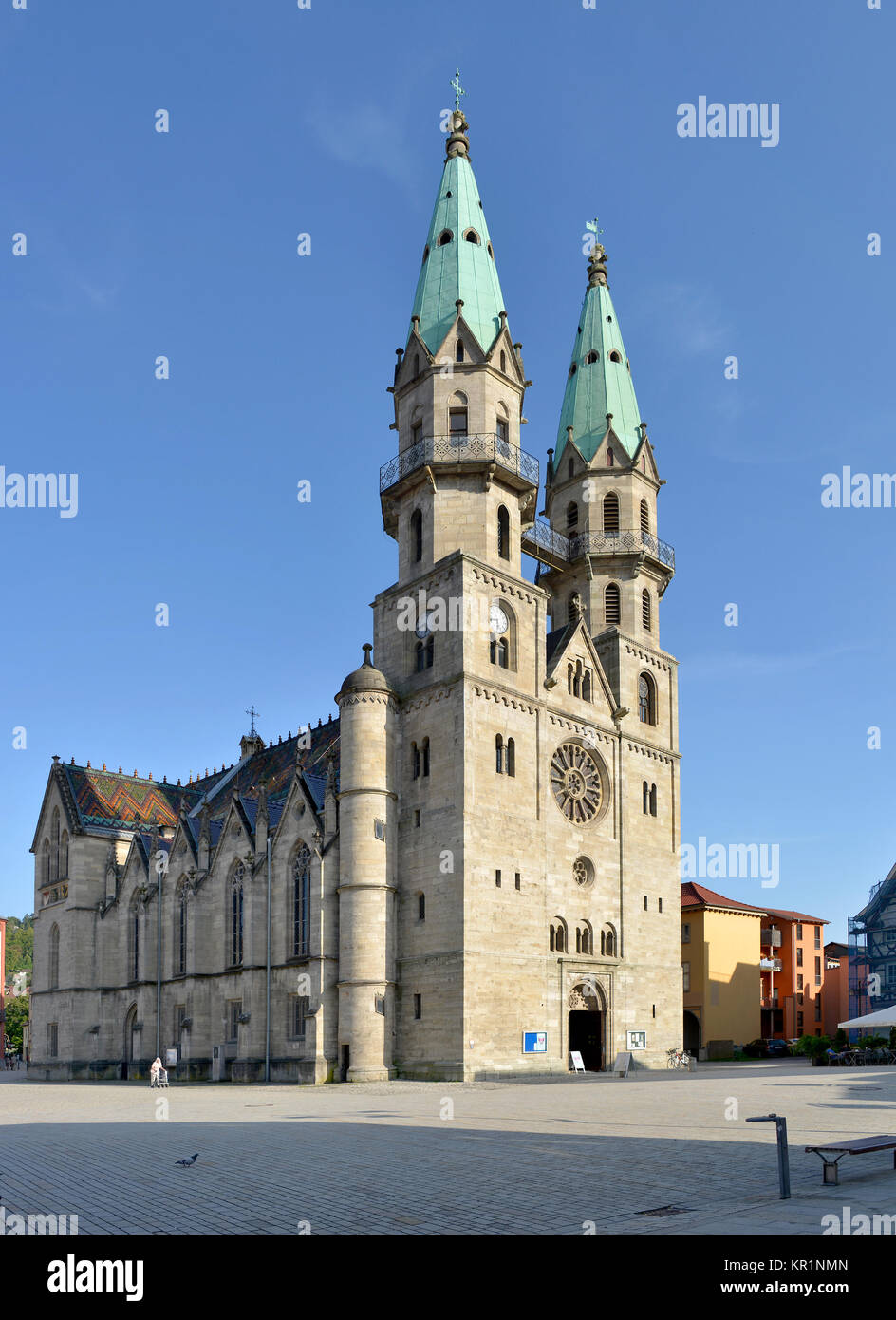 Die Marienkirche, Meiningen, Thüringen, Deutschland, Marienkirche, Thüringen, Deutschland Stockfoto