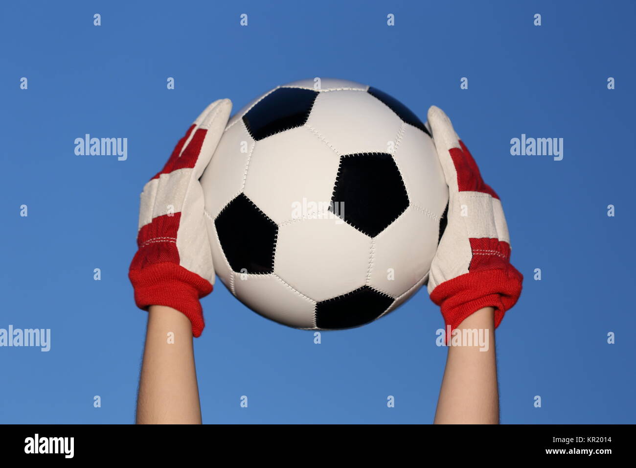 Ball nach oben Stockfoto