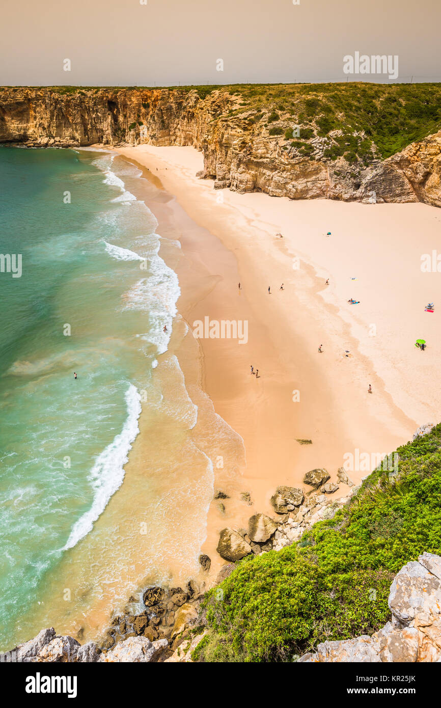 Praia do Beliche - schöne Küste und Strand der Algarve, Portugal Stockfoto