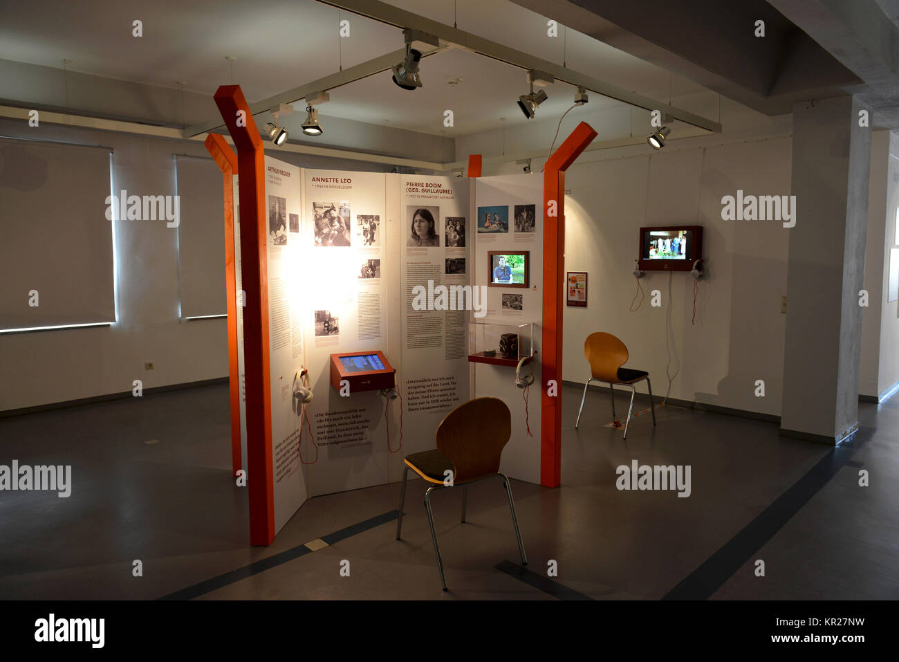 Ausstellung, Museum, stick Gebäude, Gedenkstätte Deutsche Teilung, der Marien Frühling, Sachsen-Anhalt, Deutschland, Ausstellung, Museum, Stabsgebaeude, Gedenkstaet Stockfoto