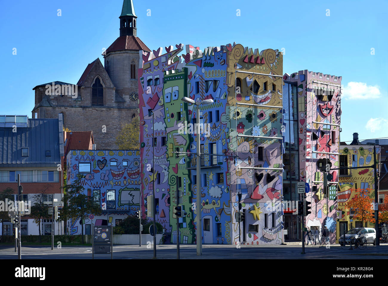 Gerne Rizzi Haus, Hof, Braunschweig, Niedersachsen, Deutschland, Happy Rizzi House, Ackerhof, Braunschweig, Niedersachsen, Deutschland Stockfoto