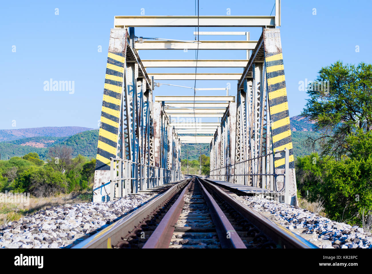 Eisenbahnbrücke Stockfoto