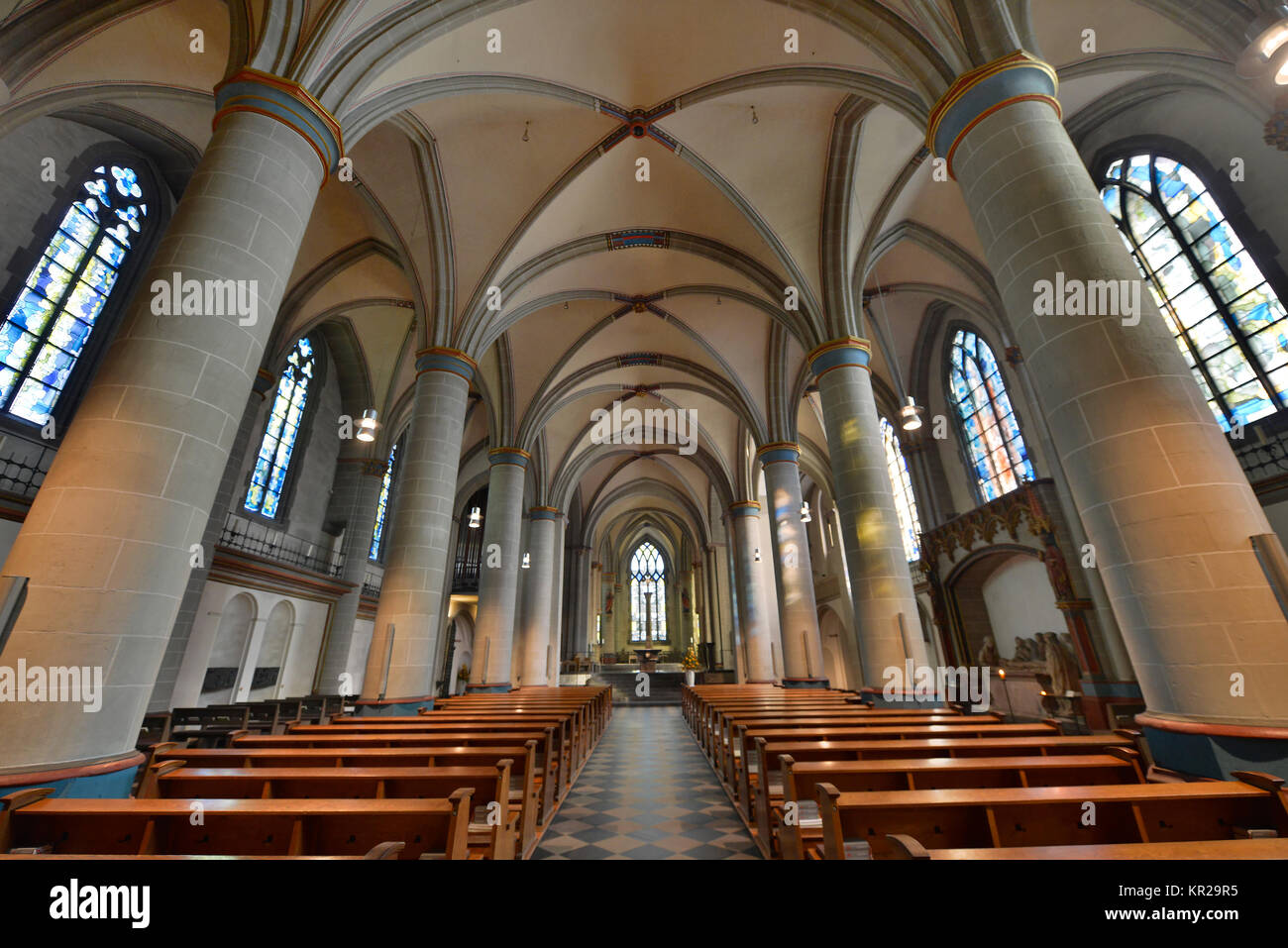 Kathedrale, Kettwiger Straße, Essen, Nordrhein-Westfalen, Deutschland, Dom, Kettwiger Straße, Essen, Nordrhein-Westfalen, Deutschland Stockfoto