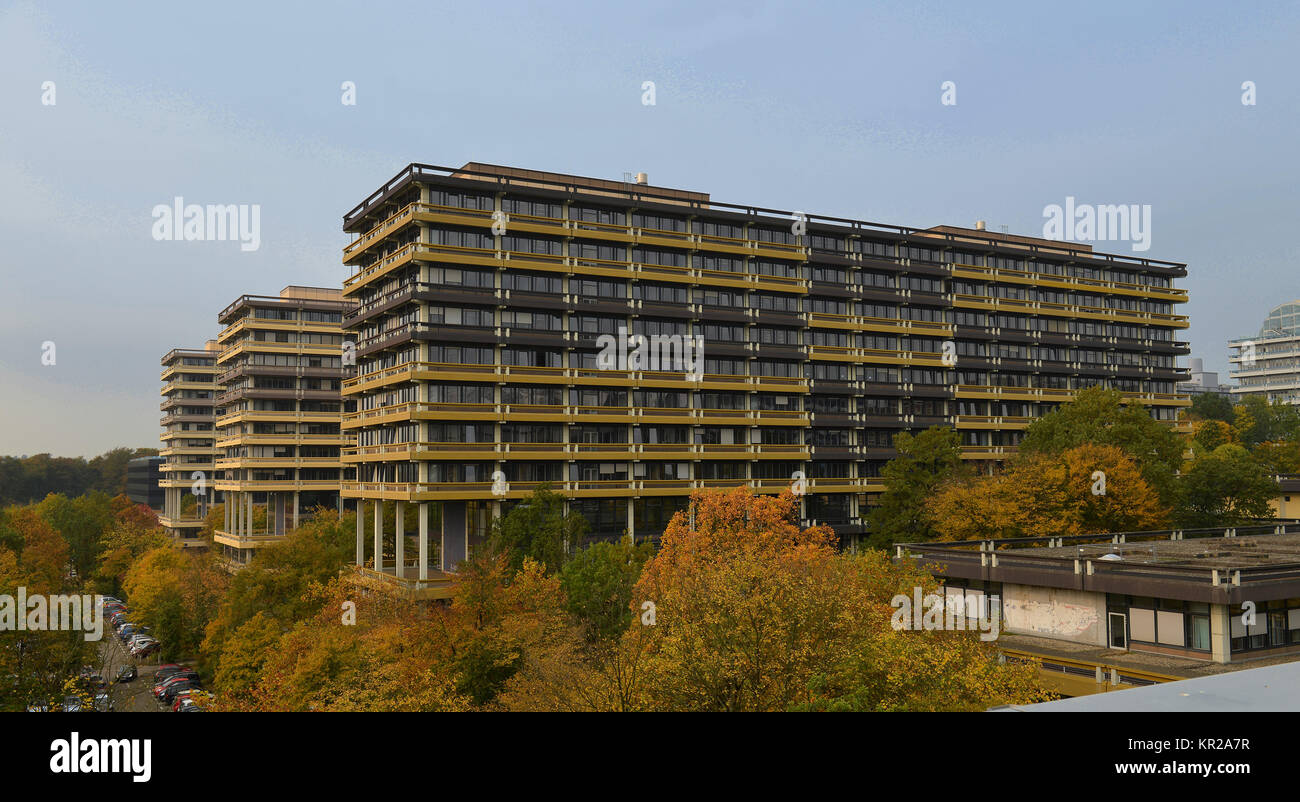 Gebäude Zeile G, Ruhr-Universität, Bochum, Nordrhein-Westfalen, Deutschland, Gebaeudereihe G, Ruhr-Universitaet,, 92660 Stockfoto