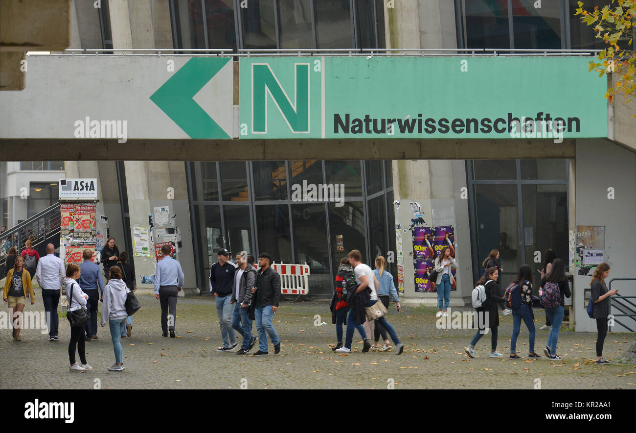 Naturwissenschaften, Forum, Ruhr-Universität, Bochum, Nordrhein-Westfalen, Deutschland, Naturwissenschaften E.v., Forum, Ruhr-Universitaet, Nordrhein-Westfalen, Stockfoto